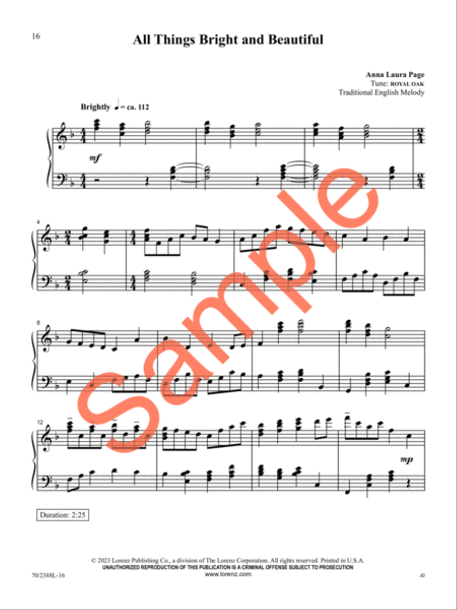 O God, Beyond All Praising Piano Solo scores gallery preview page 14