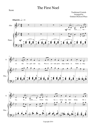 The First Noel. Arr. By Graham Dickson-Place SATB and Piano/Organ