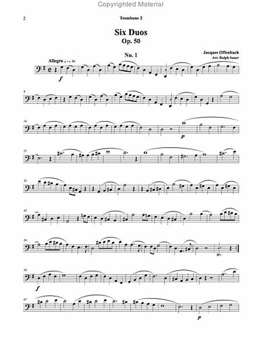 Six Duos for Trombones