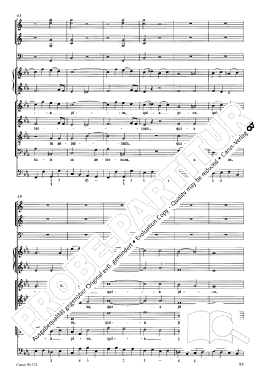 Requiem in C minor 4-Part scores gallery preview page 101
