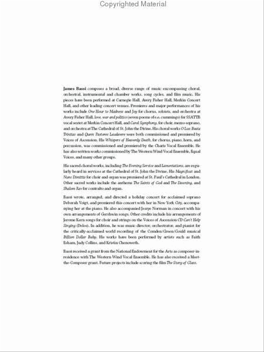 Carol Symphony 4-Part scores gallery preview page 2