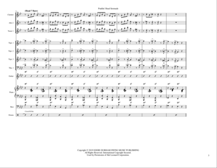 Puddinhead Serenade Jazz Ensemble scores gallery preview page 3