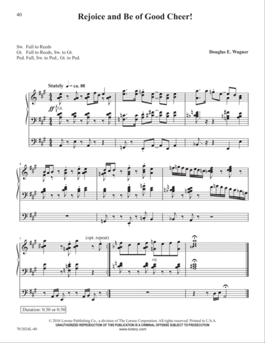 The Sacred Organ Library, Vol. 1 Organ Solo scores gallery preview page 18