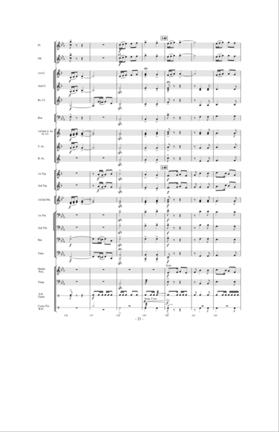 Aspen Overture Concert Band scores gallery preview page 20