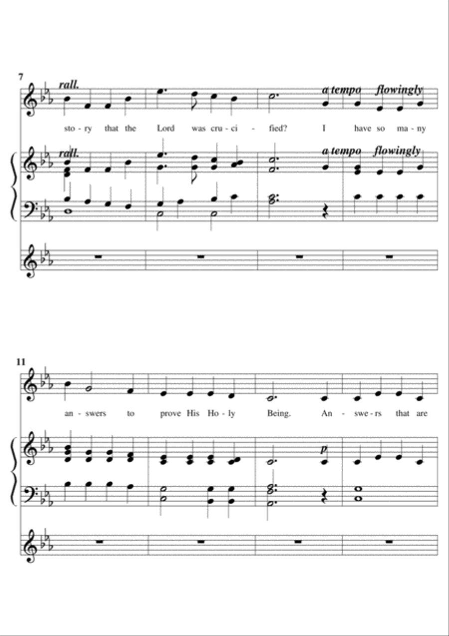 Easter Testimony 4-Part scores gallery preview page 2