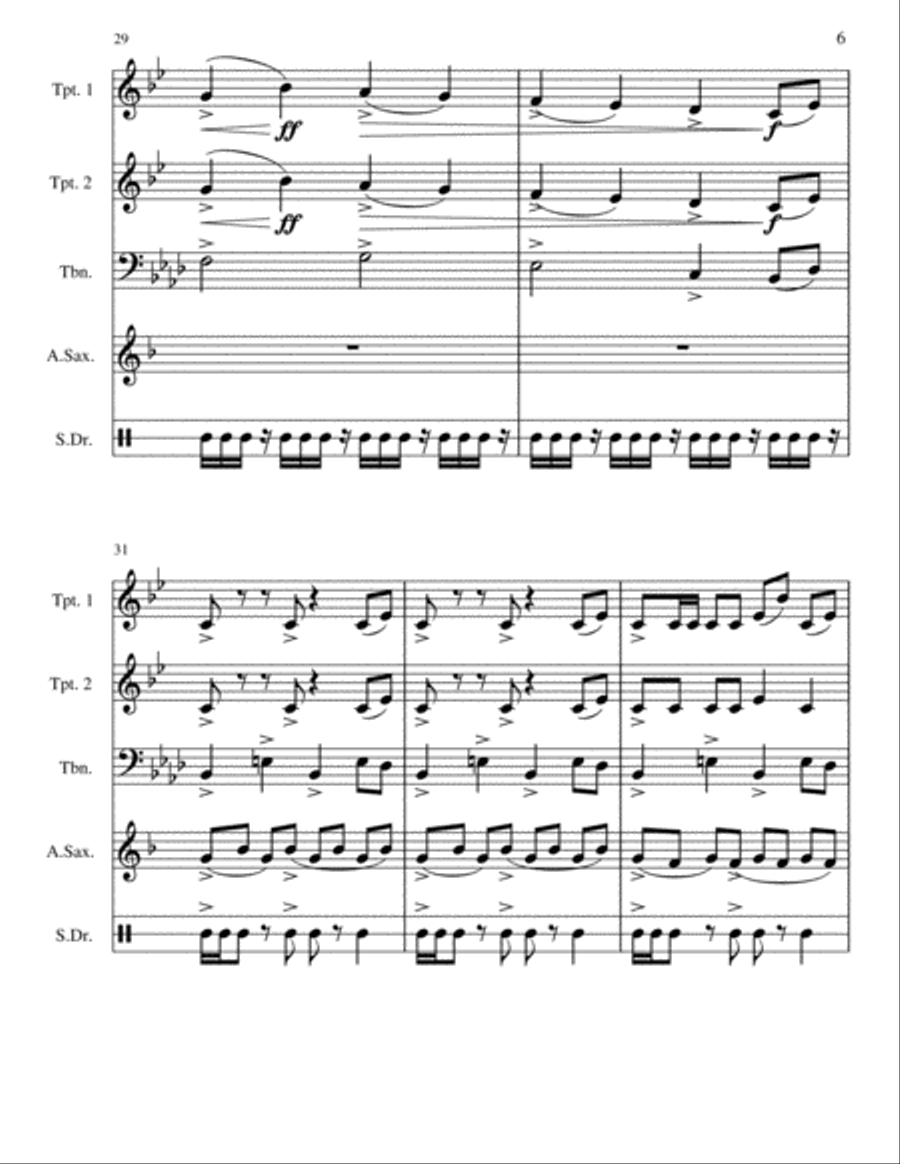 Hard Stop Brass Ensemble scores gallery preview page 6
