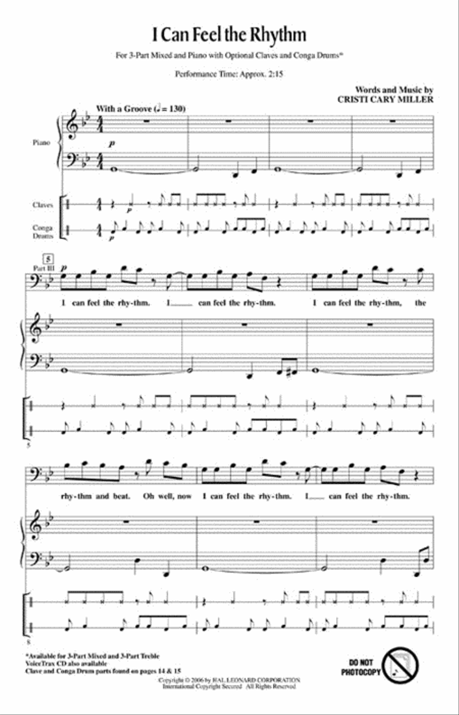I Can Feel the Rhythm I Can Feel the Rhythm 3-Part scores gallery preview page 2