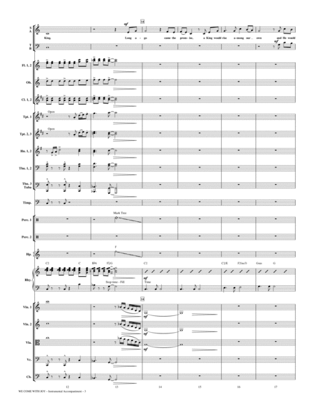 We Come with Joy (arr. Marty Hamby) - Full Score