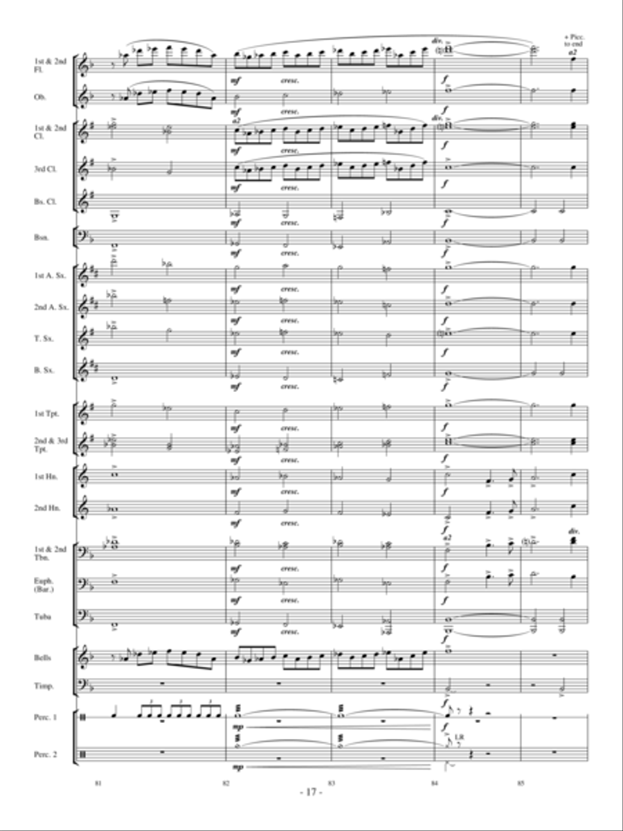 Northwind Concert Band scores gallery preview page 16
