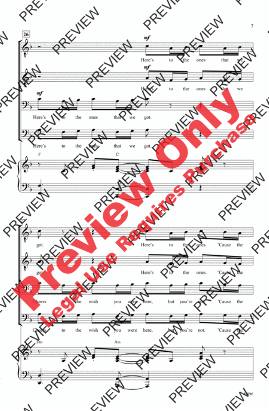 Memories Memories Men's Choir scores gallery preview page 7