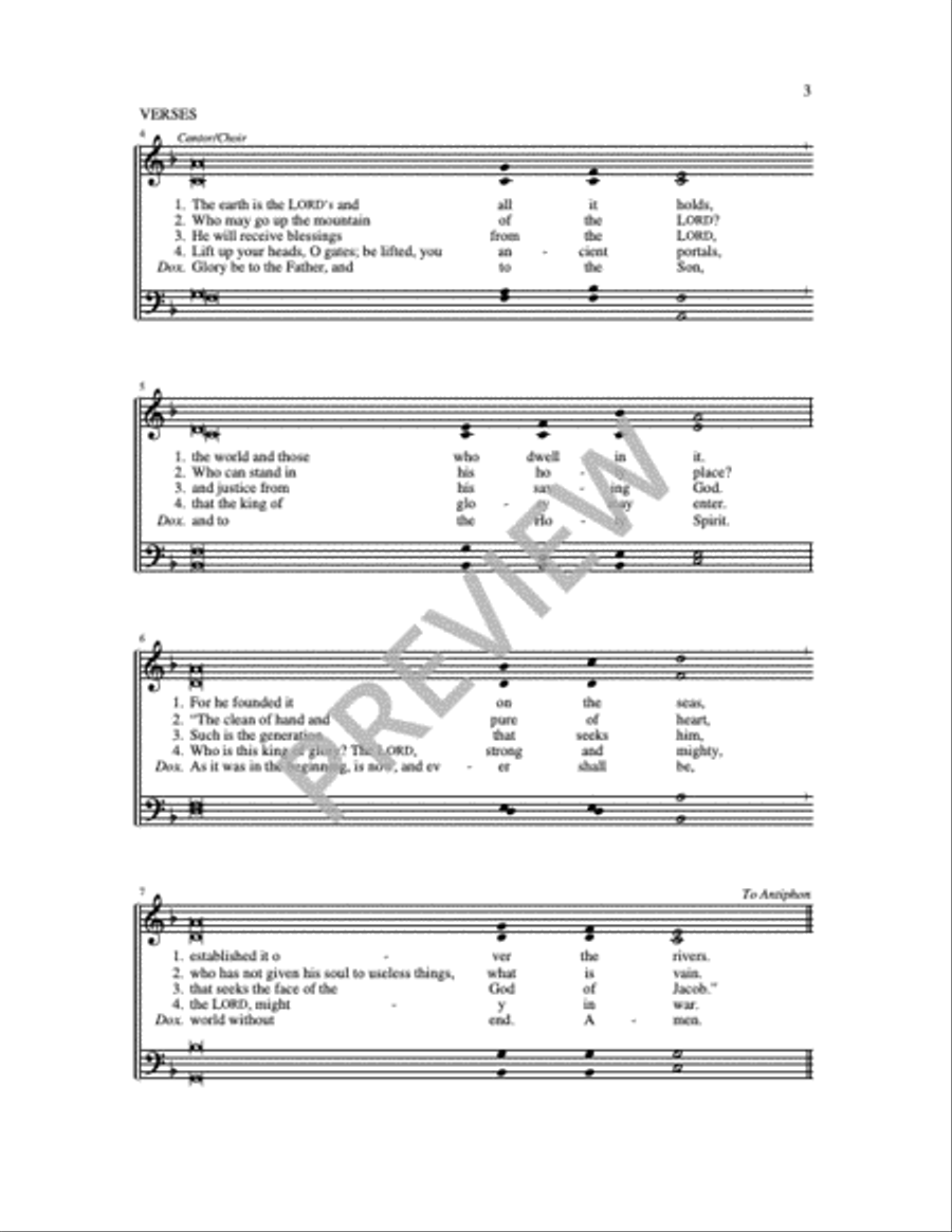 Communion Antiphons for Christmas 4-Part scores gallery preview page 6