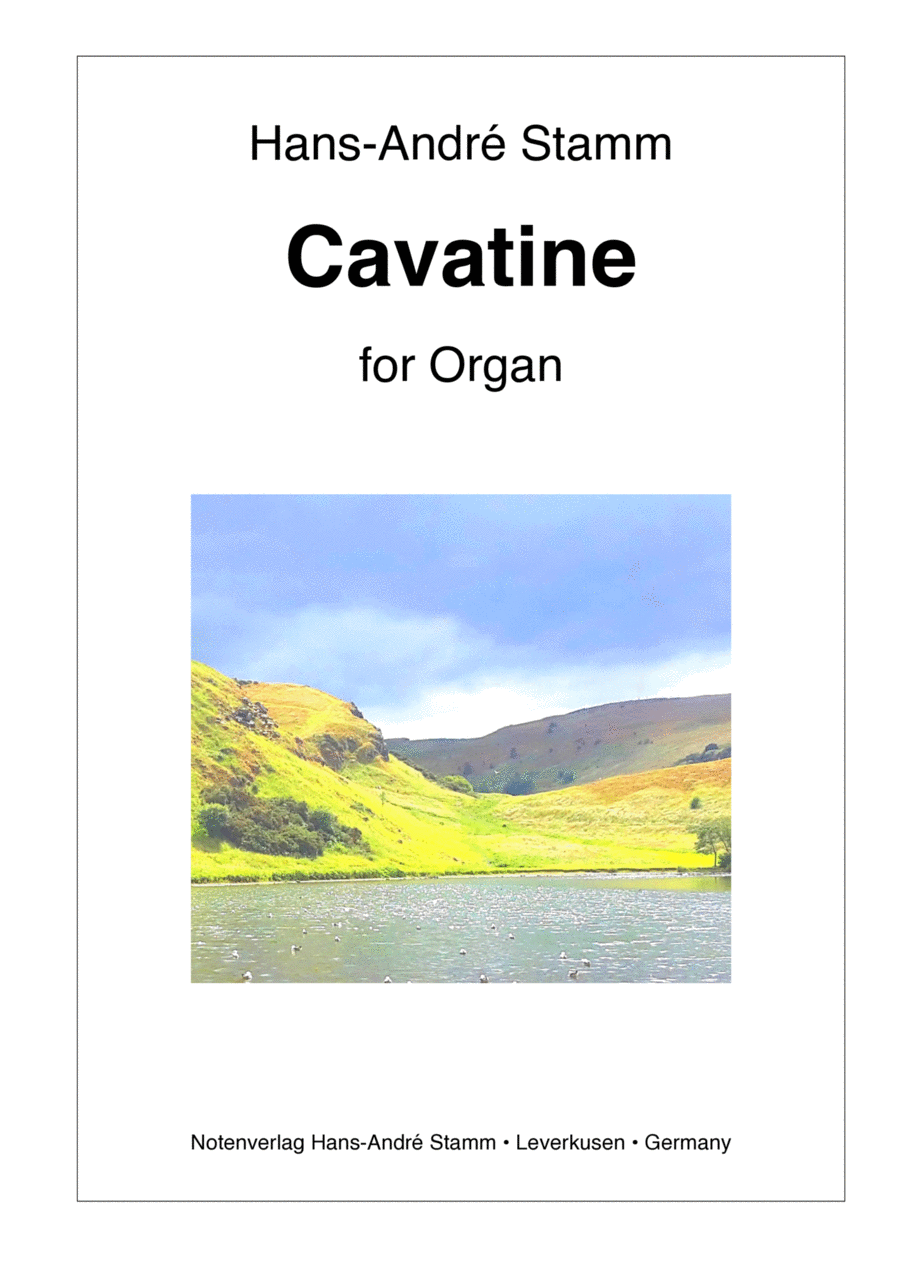 Cavatine for organ Cavatine for organ Organ Solo scores gallery preview page 1