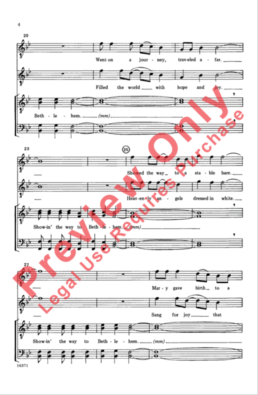 Look-A That Star Look-A That Star Men's Choir scores gallery preview page 4