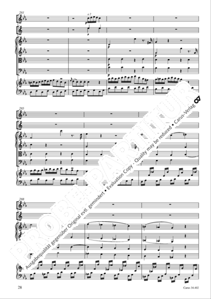 Concerto grosso for cembalo or piano Horn scores gallery preview page 29