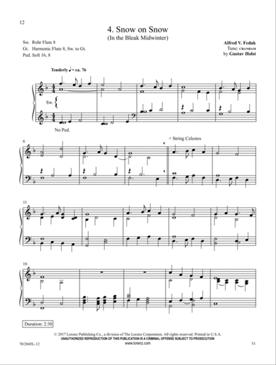 A Ring of Carols Organ Solo scores gallery preview page 5