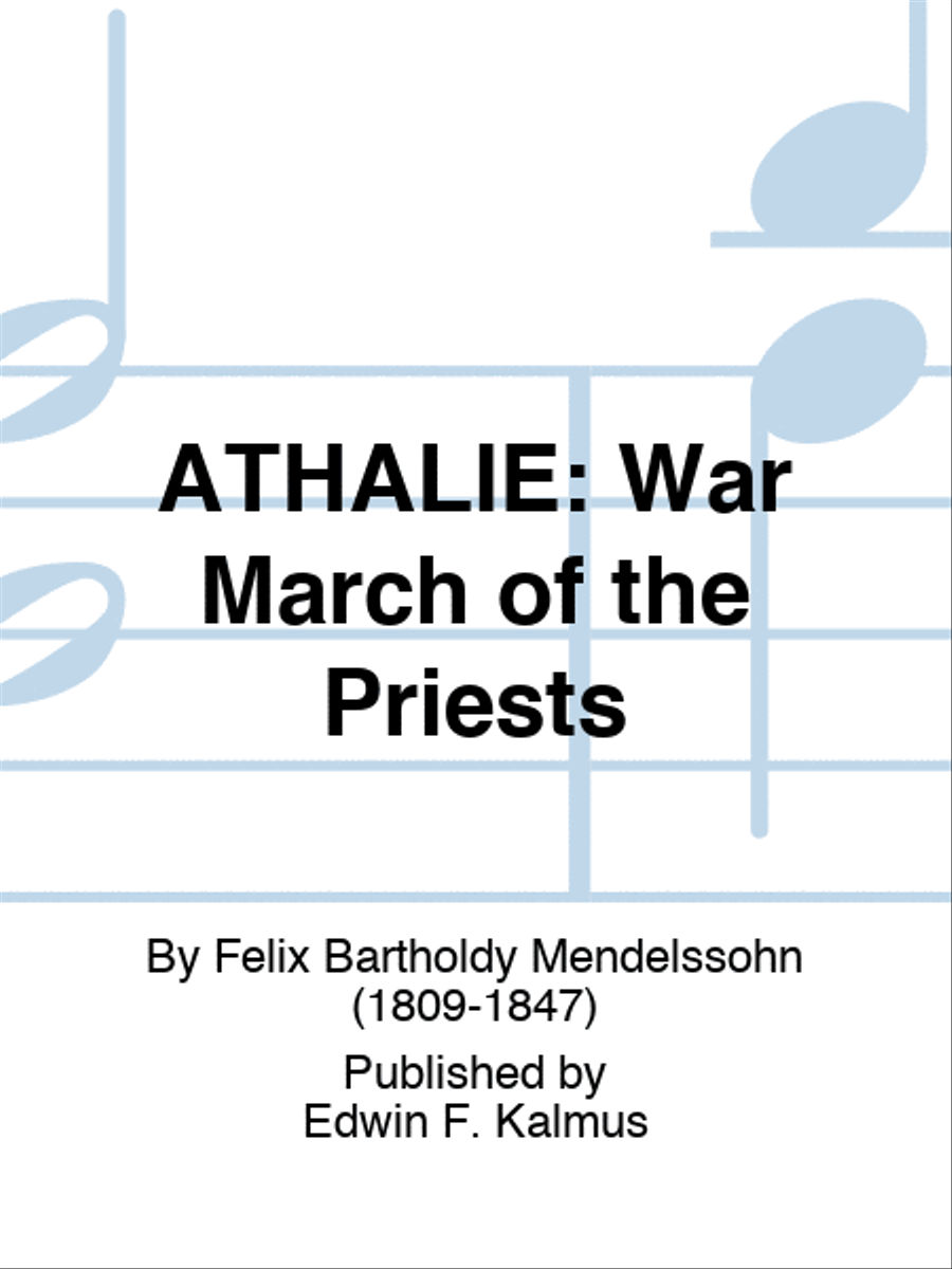 ATHALIE: War March of the Priests Set of Parts scores gallery preview page 1