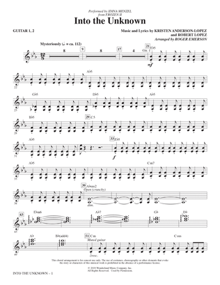 Book cover for Into The Unknown (from Disney's Frozen 2) (arr. Roger Emerson) - Guitar
