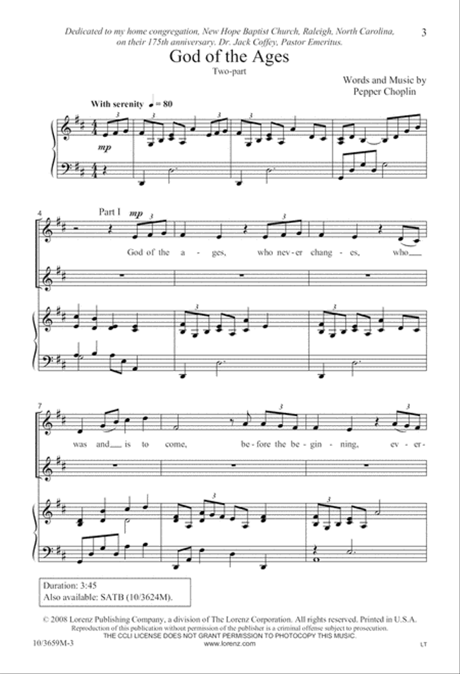God of the Ages God of the Ages 2-Part scores gallery preview page 4