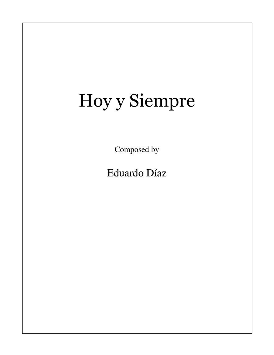 Book cover for Hoy y Siempre