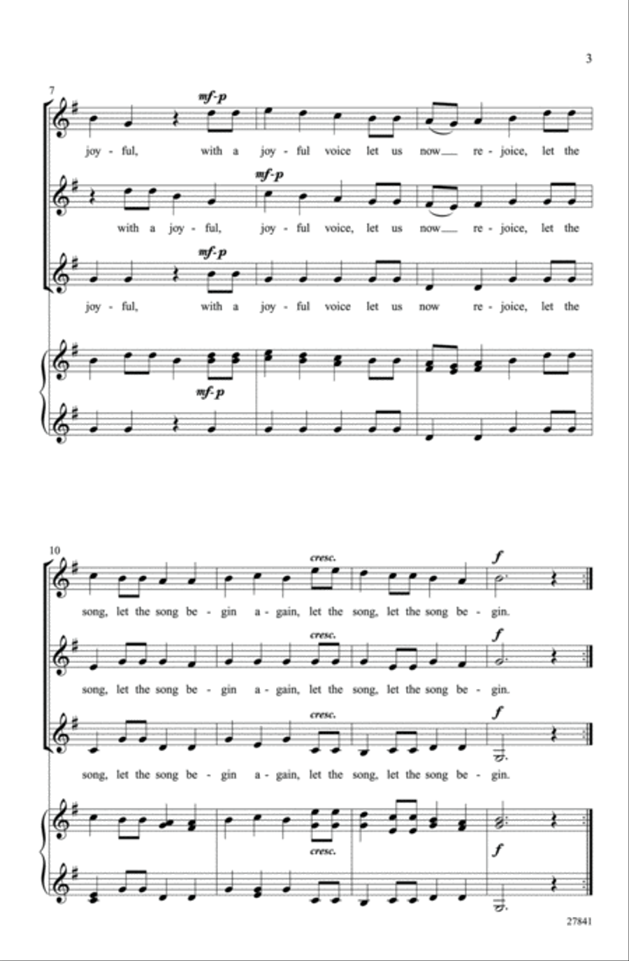 Let the Song Begin Women's Choir scores gallery preview page 3
