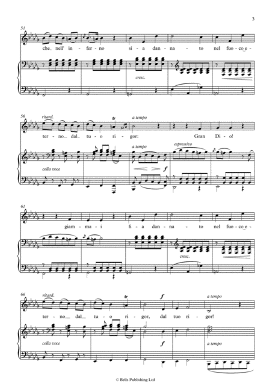 Pieta, Signore! (B-flat minor) Voice Solo scores gallery preview page 3
