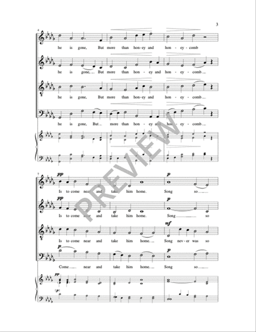 Jesus, Be Our Delight Jesus, Be Our Delight 4-Part scores gallery preview page 3