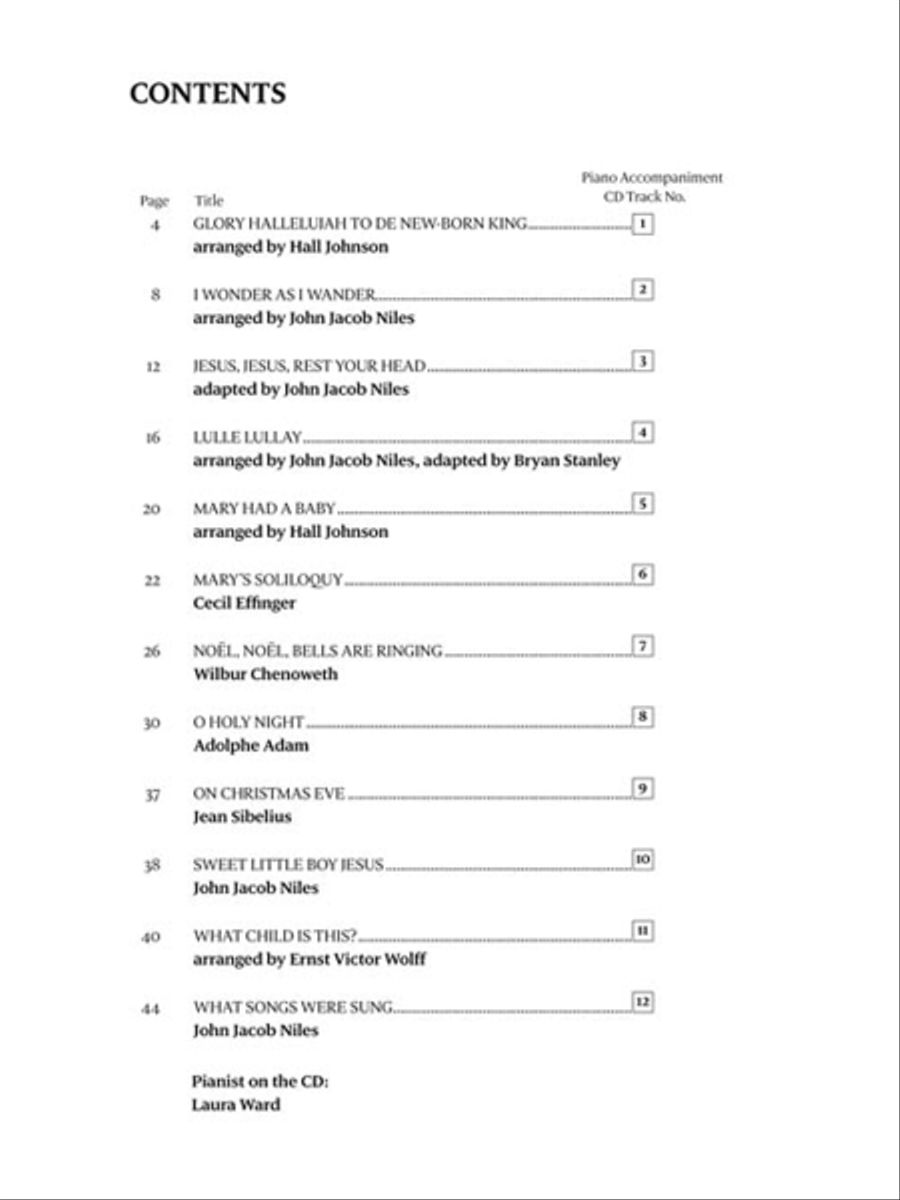12 Christmas Vocal Solos for Classical Singers High Voice scores gallery preview page 3