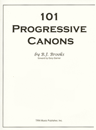 Book cover for 101 Progressive Canons - Key of E-flat
