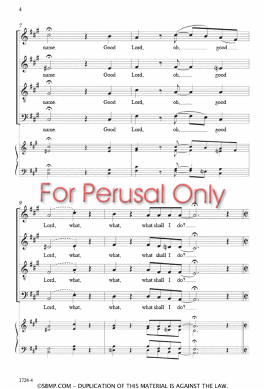 Hush! - SATB 4-Part scores gallery preview page 3