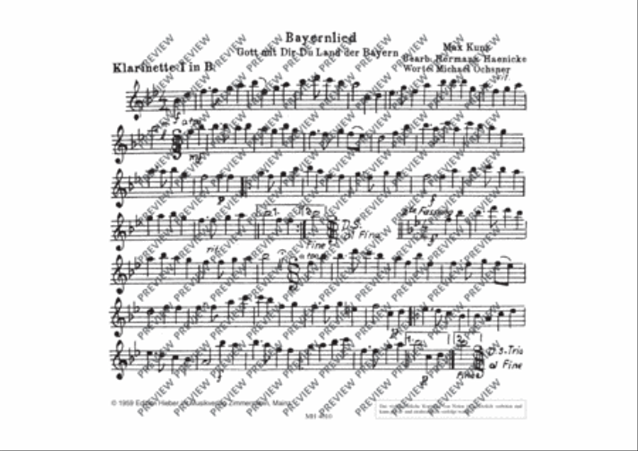 Bayernlied Concert Band scores gallery preview page 4