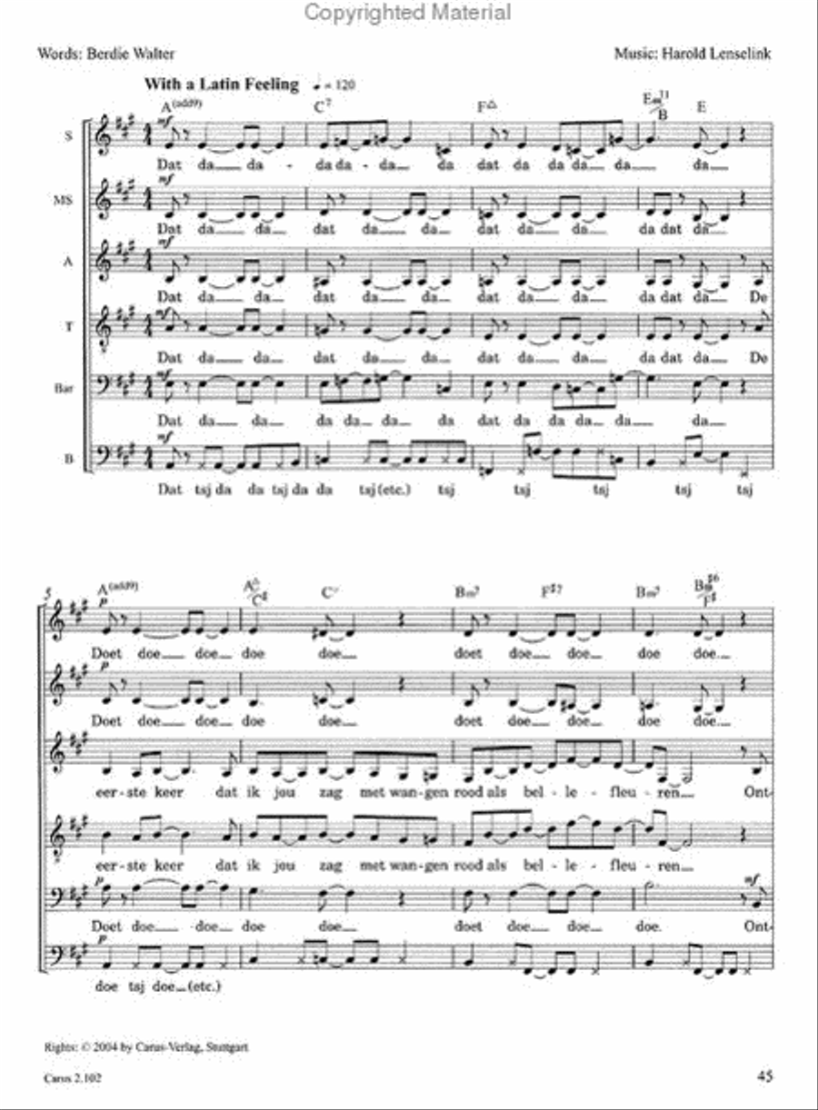 A Jazzy Dozen - Arrangements for Jazz and Pop Choir Choir scores gallery preview page 7