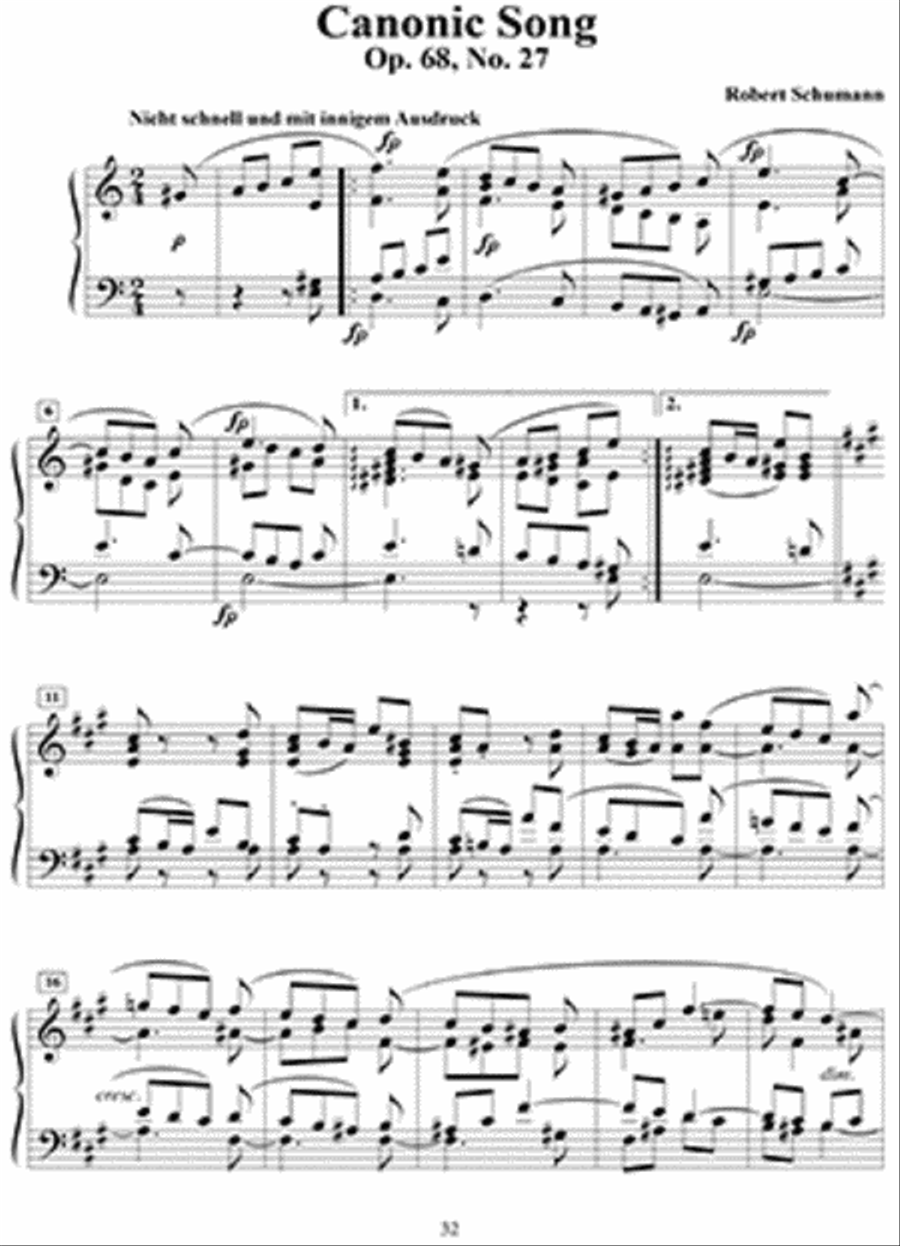 Canons and Rounds for Piano Solo Easy Piano scores gallery preview page 4