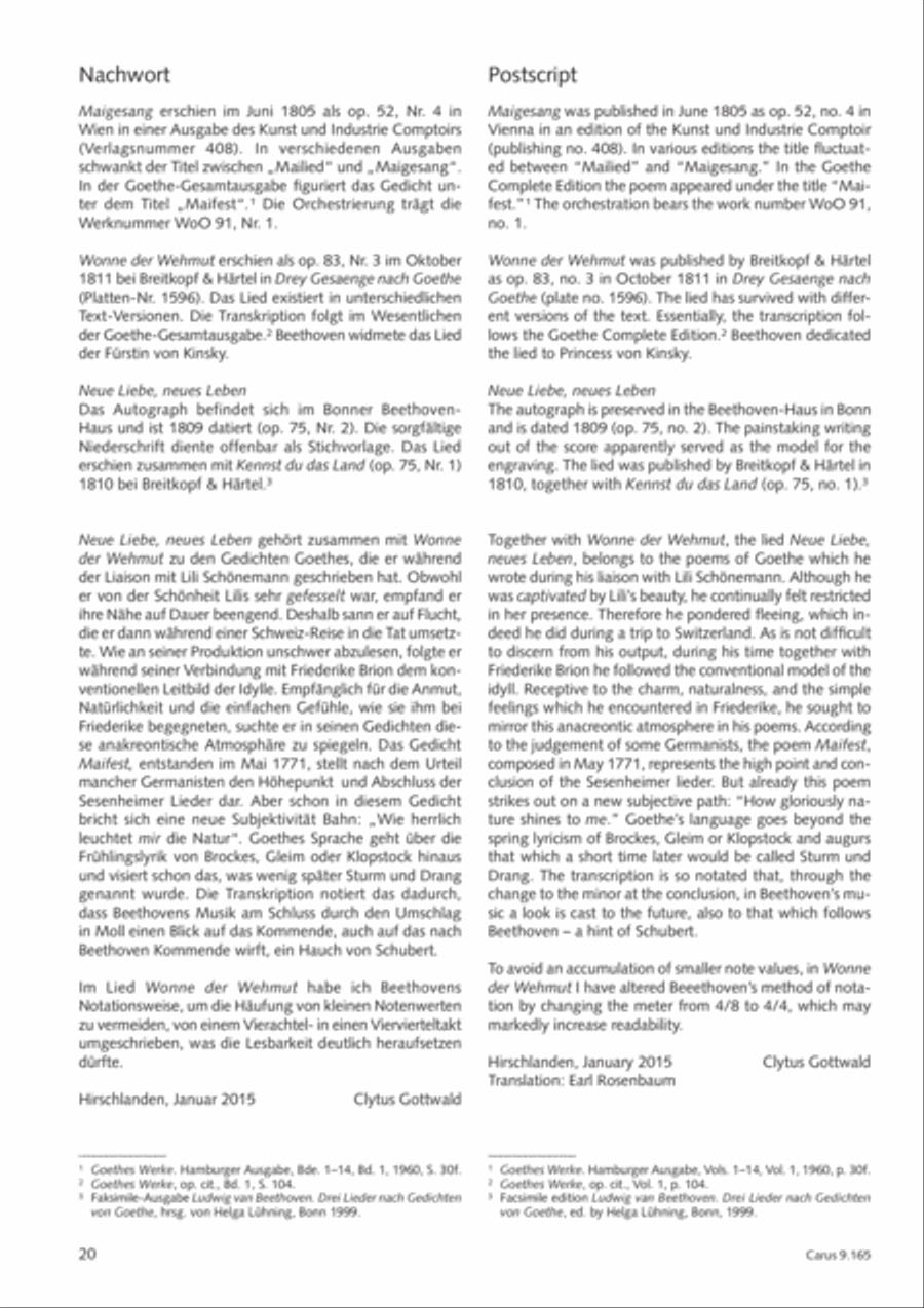 Drei Lieder nach Texten von Goethe Choir scores gallery preview page 21