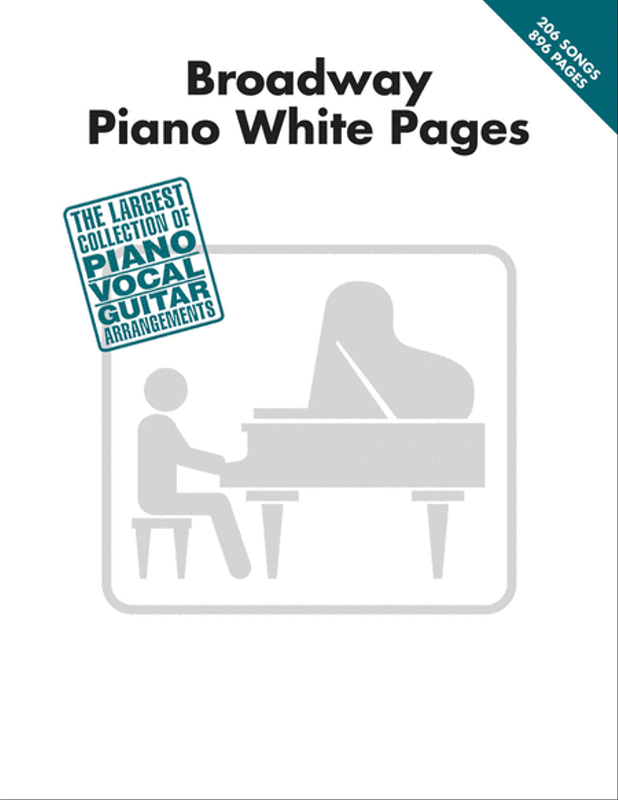 Broadway Piano White Pages Piano, Vocal, Guitar scores gallery preview page 1