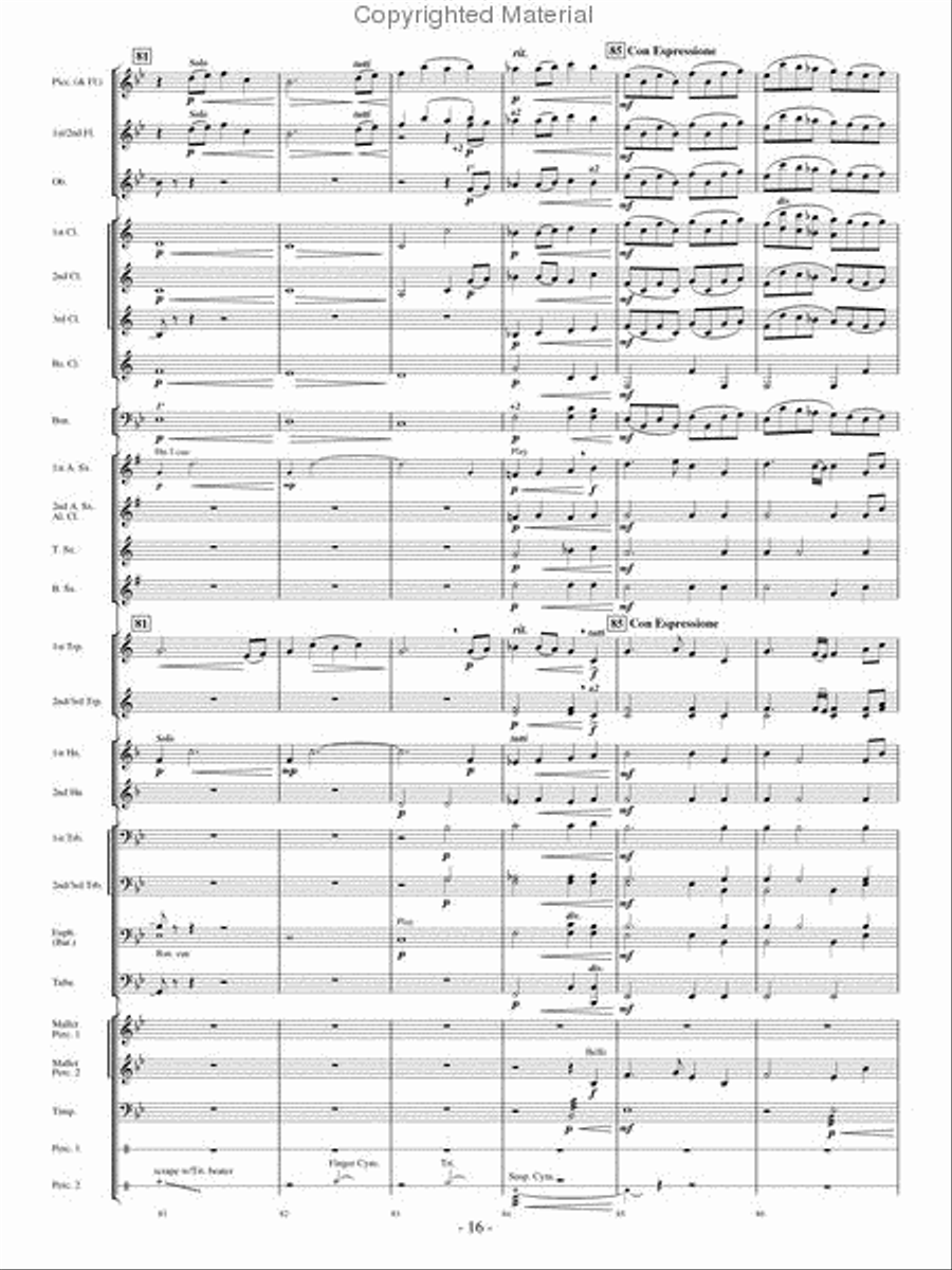 High Country Celebration Concert Band scores gallery preview page 15