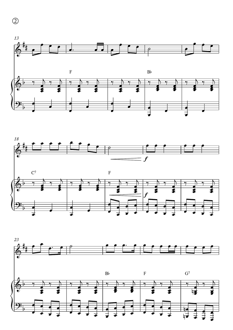 Jingle Bells Alto Saxophone scores gallery preview page 2