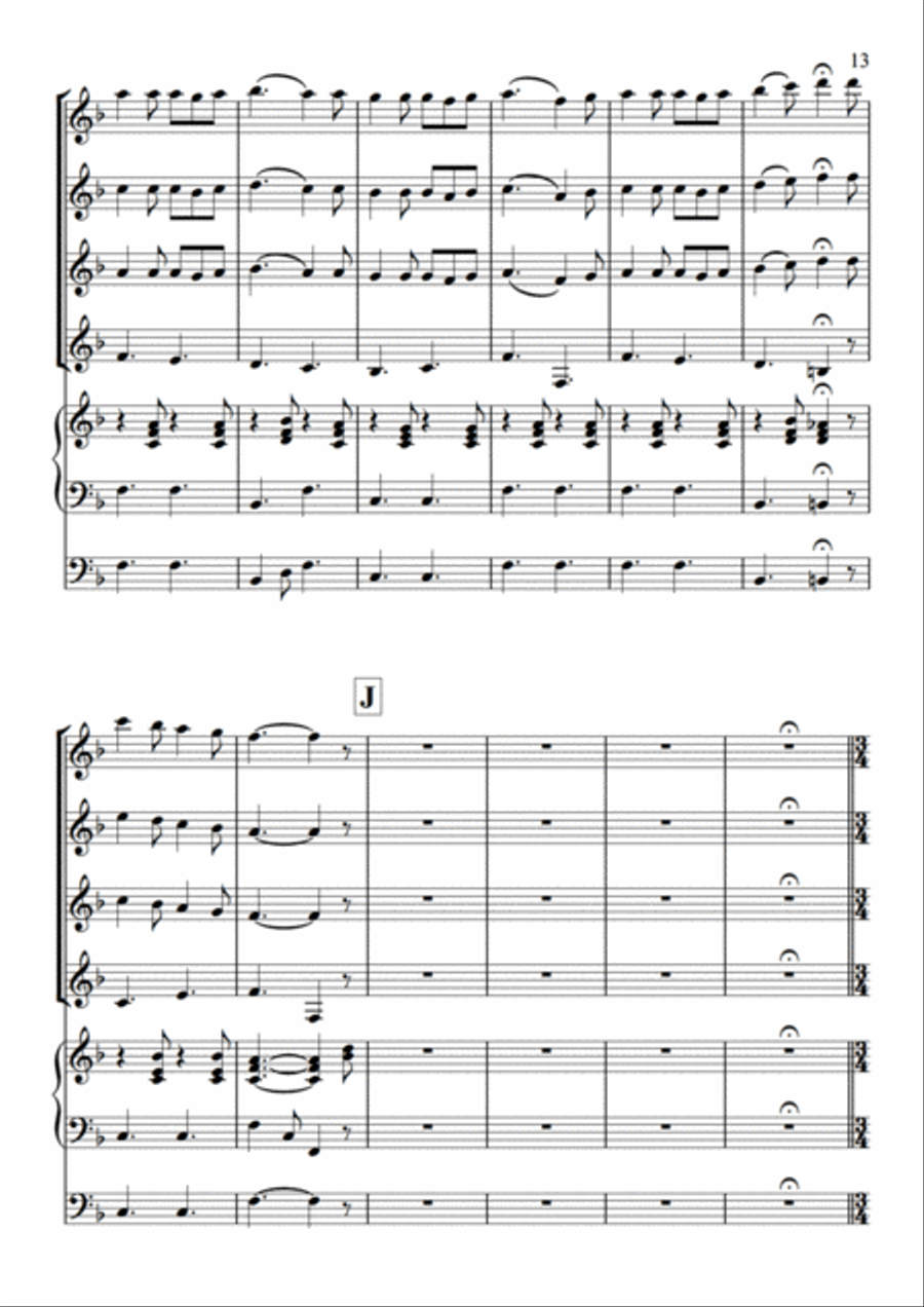 English Folk Song Potpourri Set of Parts scores gallery preview page 13