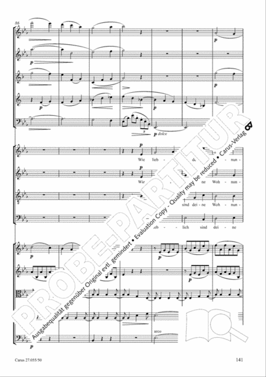 Ein Deutsches Requiem (German Requiem) 4-Part scores gallery preview page 148