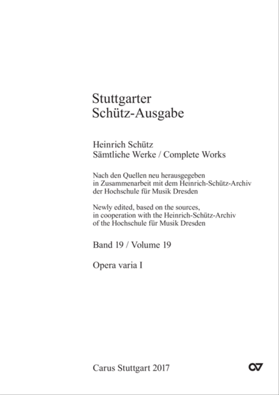 Opera varia I. Works with 1-7 parts (Complete edition, vol. 19) [Werke mit 1-7 obligaten Stimmen] Score scores gallery preview page 3