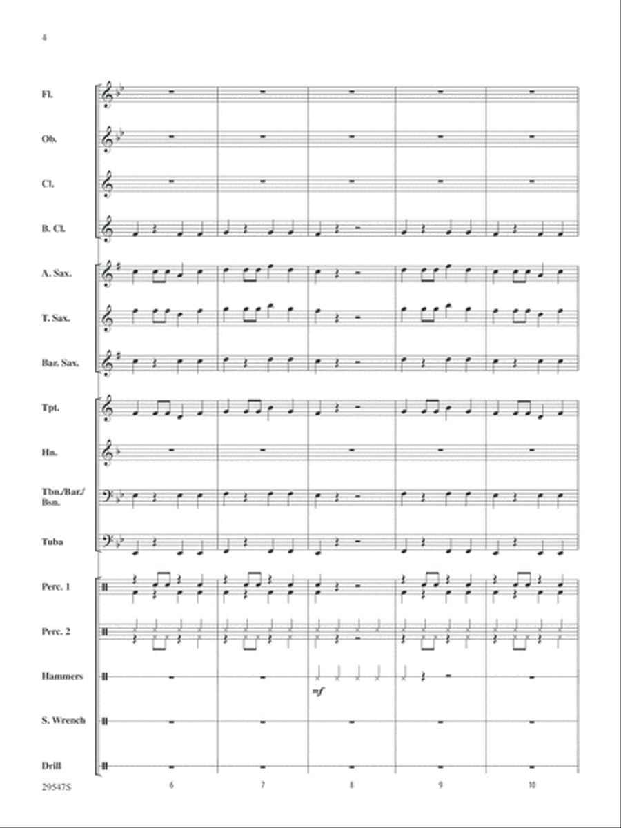 Garage Band: Score Concert Band scores gallery preview page 4