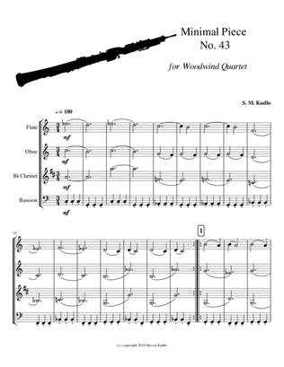 Minimal Piece No. 43 for Woodwind Quartet
