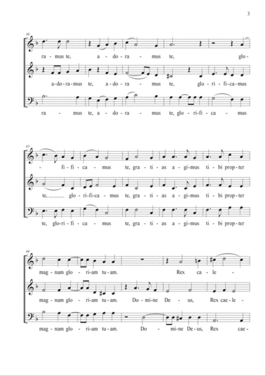 Missa semplice á la Palestrina 3-Part scores gallery preview page 5