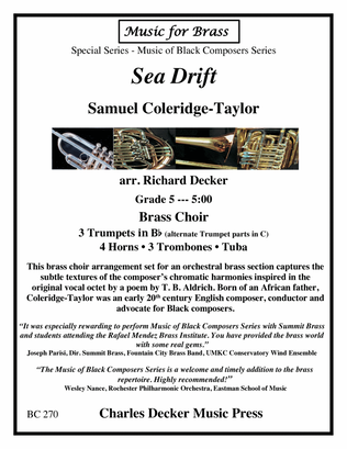 Book cover for Sea Drift for Brass Choir