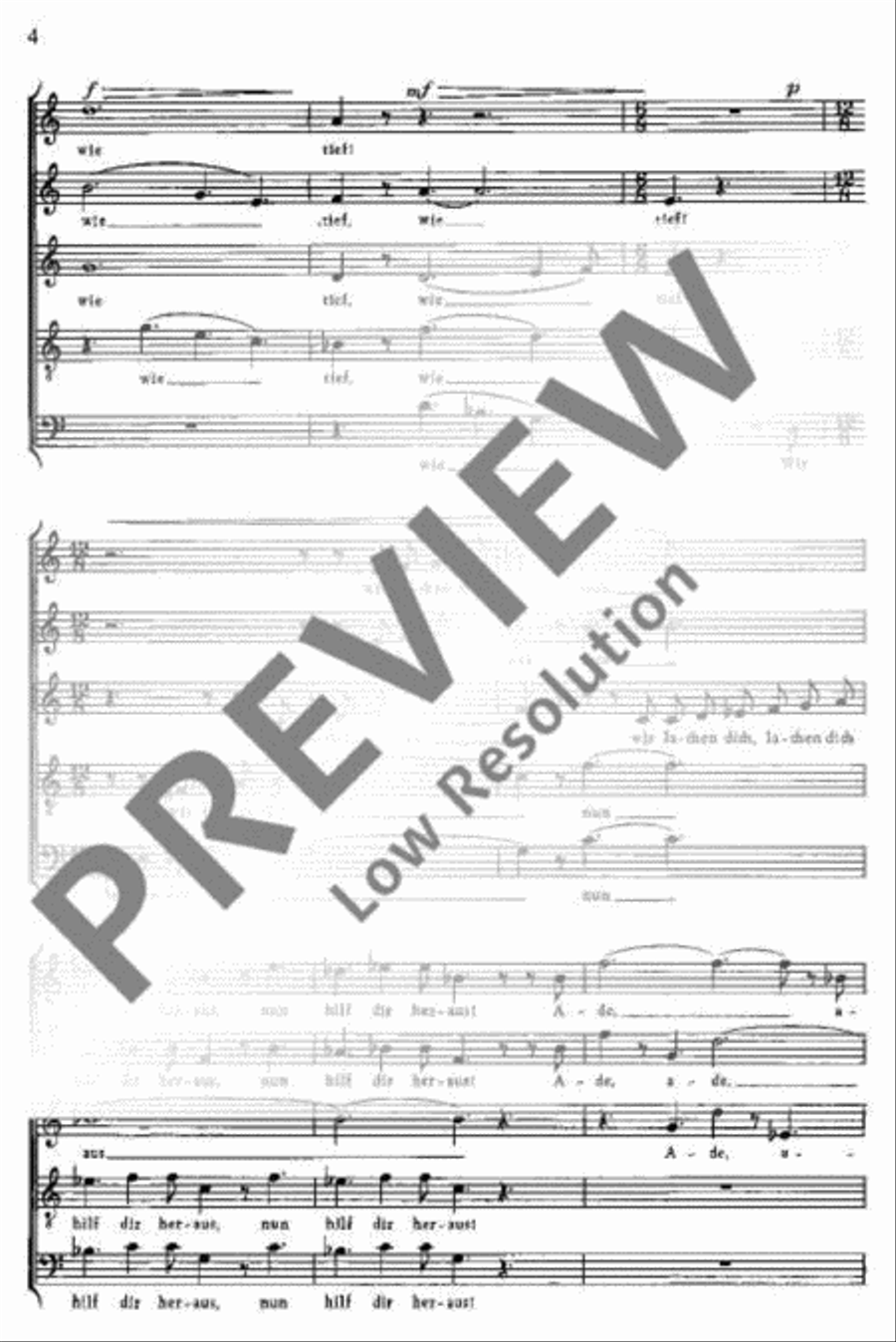 Wir haben dir Klatsch auf Geklatsche gemacht SSATB scores gallery preview page 3