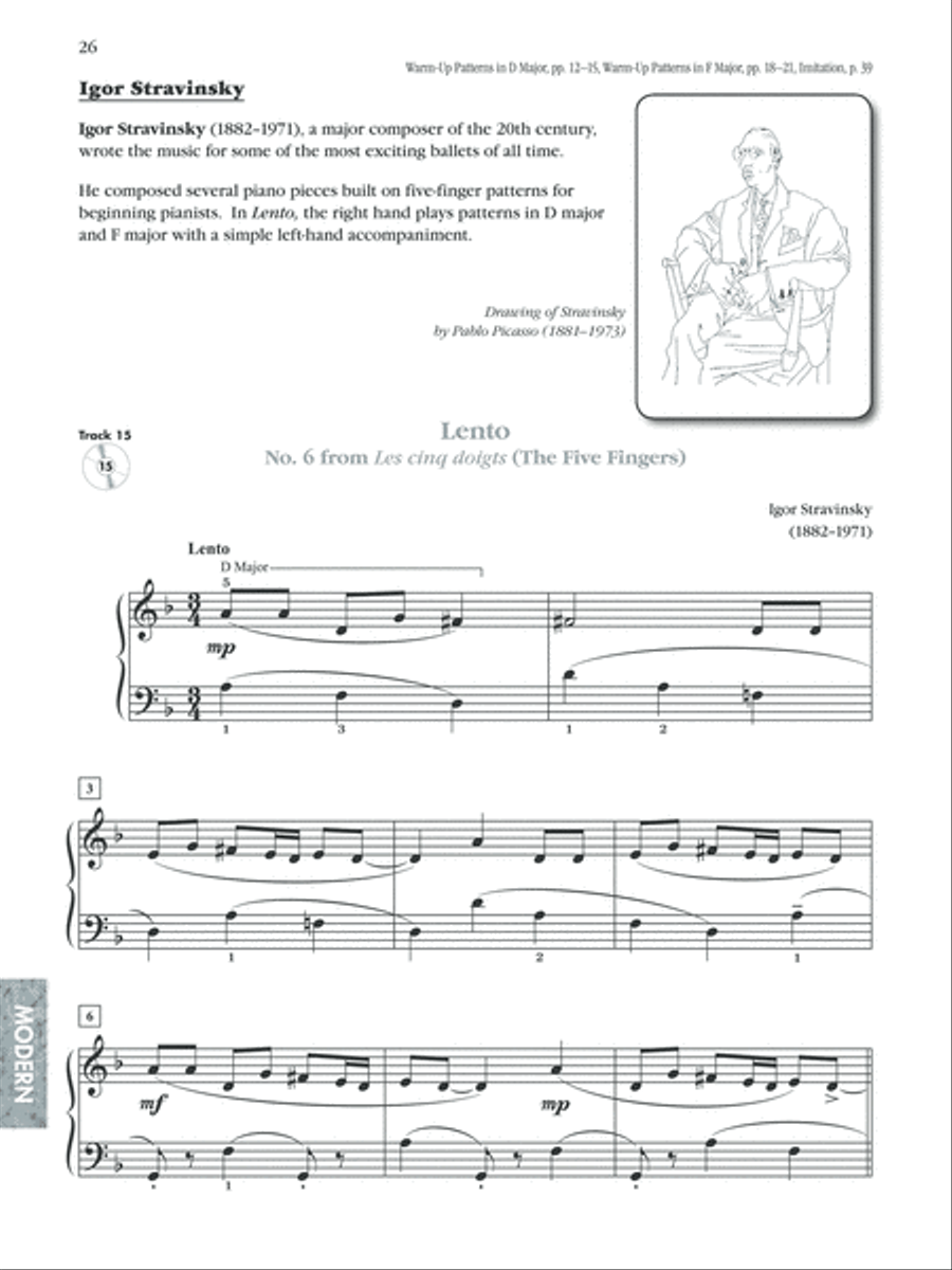 Exploring Piano Classics Repertoire, Book 2 Easy Piano scores gallery preview page 2