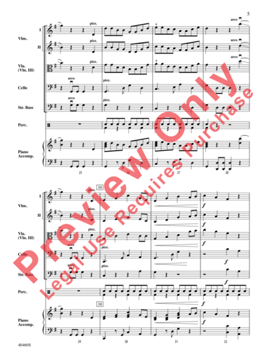 El Gato Pizzicato El Gato Pizzicato String Orchestra scores gallery preview page 6