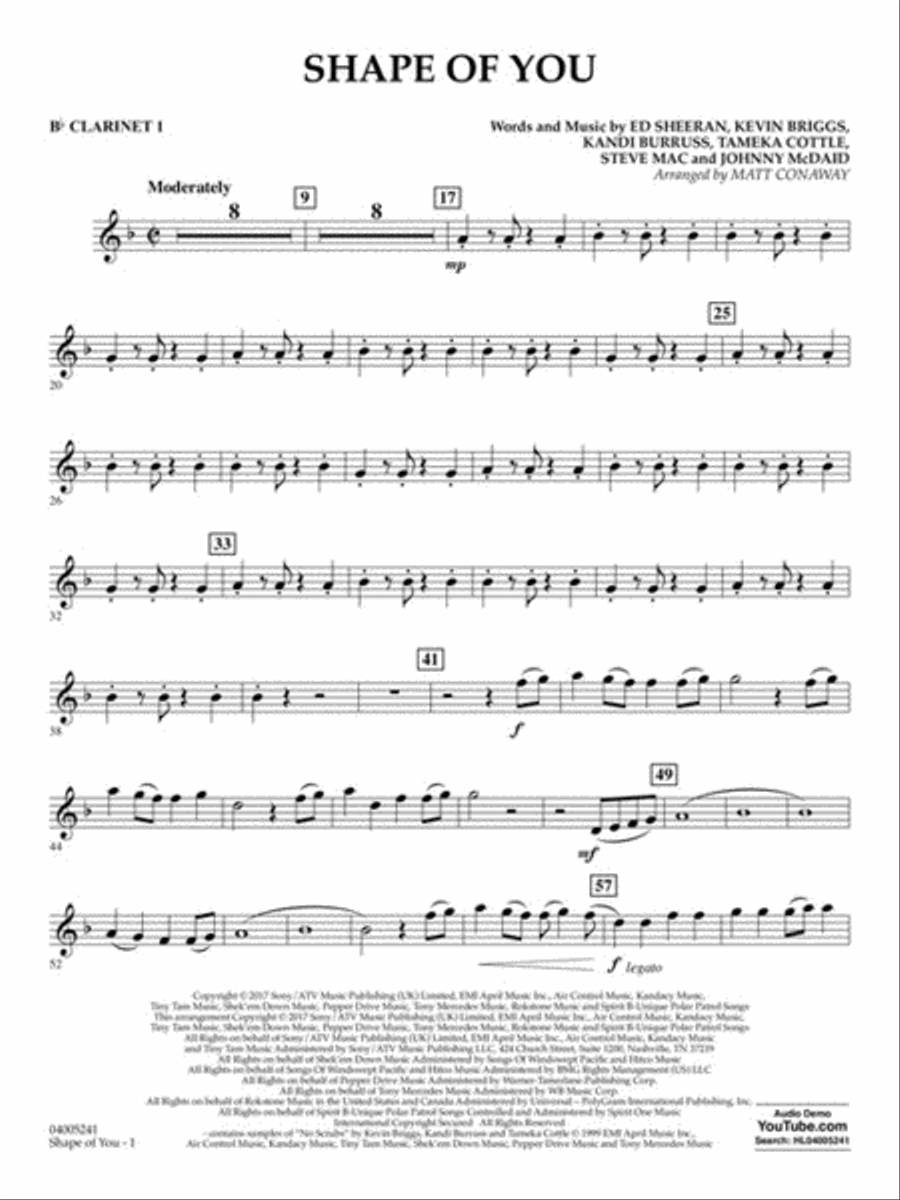 Shape of You Concert Band scores gallery preview page 5