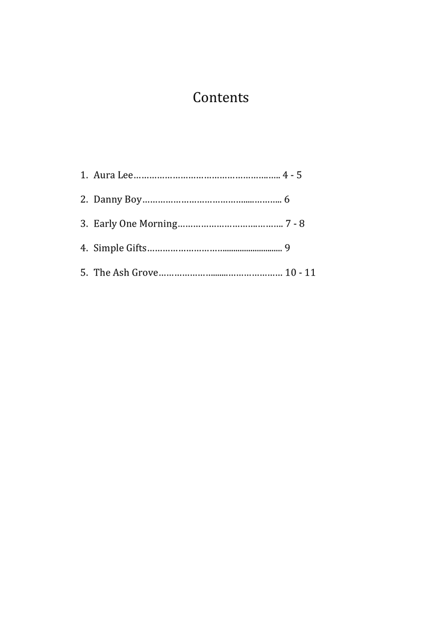 Traditional Songs (Vol.1) - 12 String Small Lap Harp Lap Harp scores gallery preview page 3