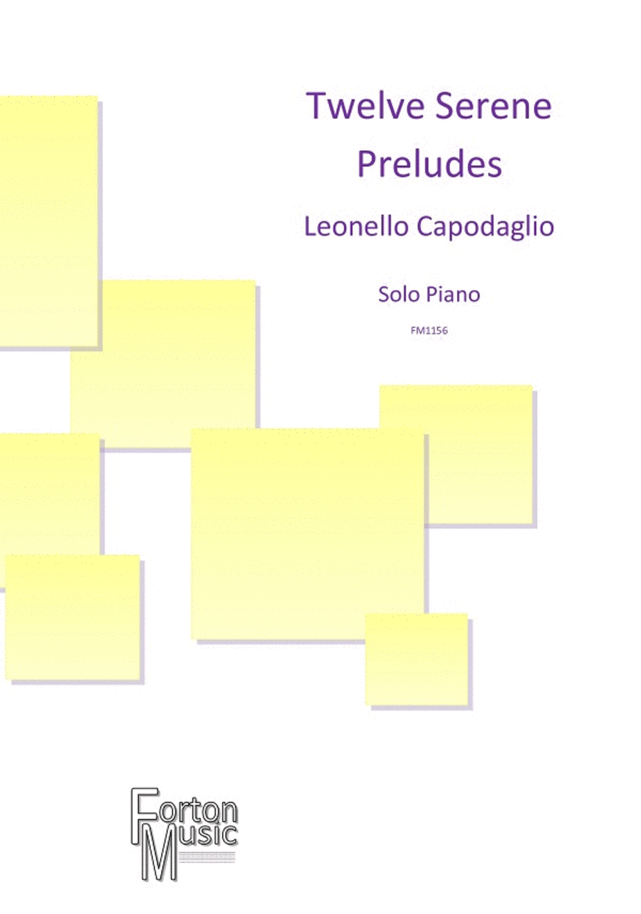Twelve Serene Preludes Piano Solo scores gallery preview page 1