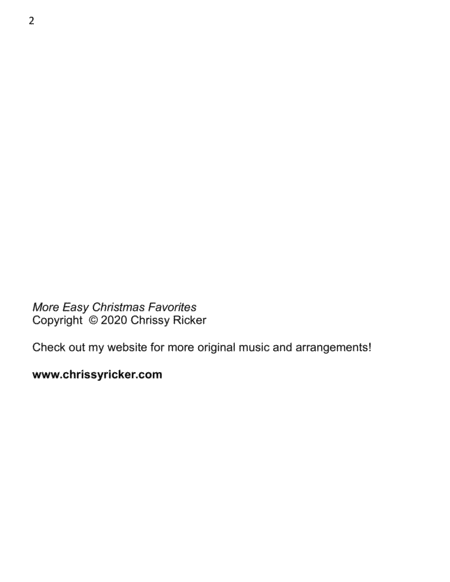 More Easy Christmas Favorites - 9 Arrangements for Late Elementary Pianists image number null
